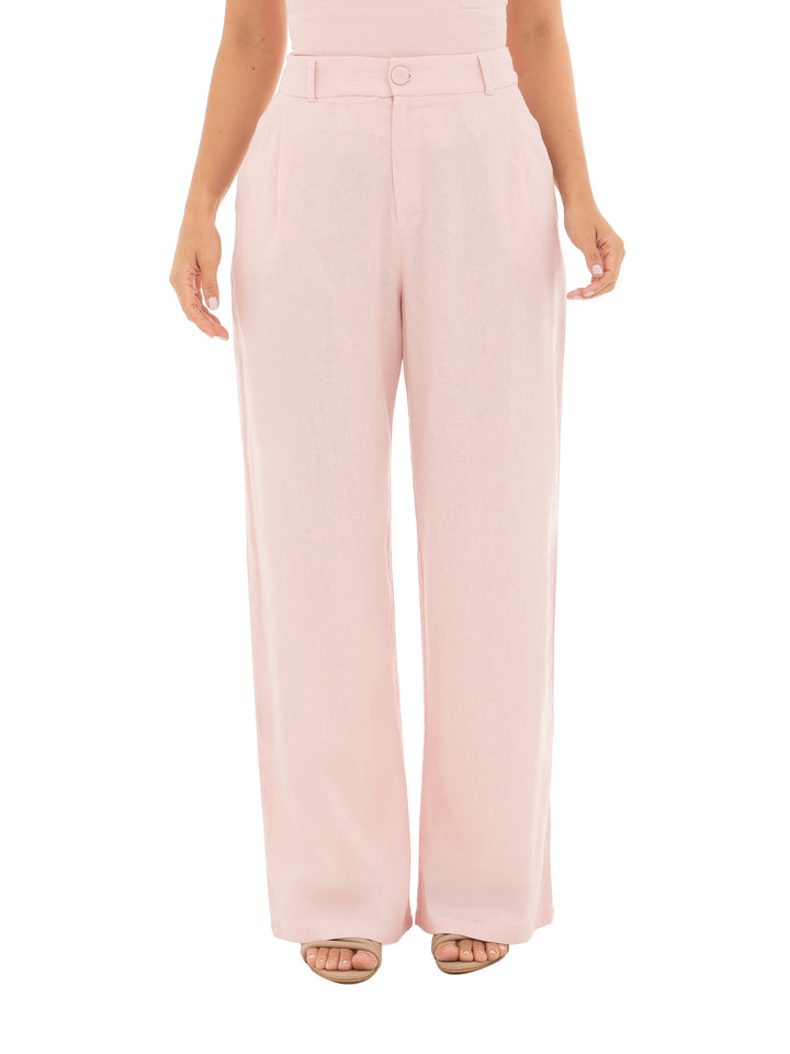 pantalon femenino con pretina anatomica y bolsillos laterales